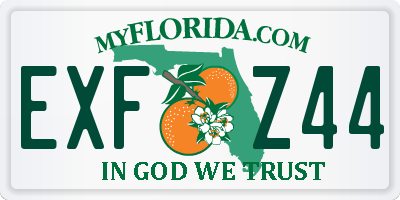 FL license plate EXFZ44