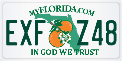 FL license plate EXFZ48