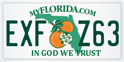FL license plate EXFZ63