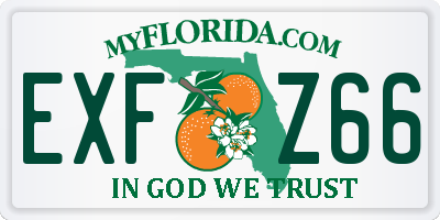 FL license plate EXFZ66