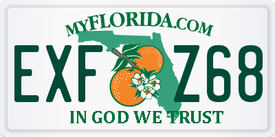 FL license plate EXFZ68