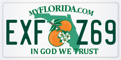 FL license plate EXFZ69