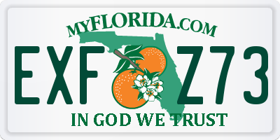 FL license plate EXFZ73