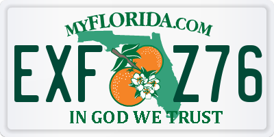 FL license plate EXFZ76