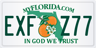 FL license plate EXFZ77
