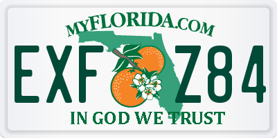 FL license plate EXFZ84