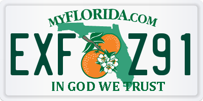 FL license plate EXFZ91