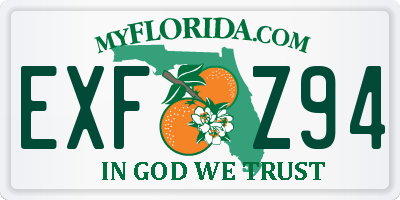FL license plate EXFZ94