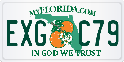 FL license plate EXGC79