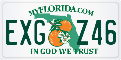 FL license plate EXGZ46