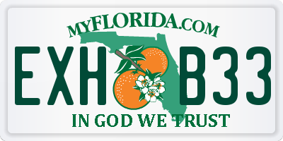 FL license plate EXHB33