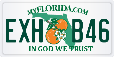 FL license plate EXHB46