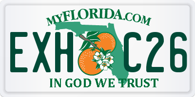 FL license plate EXHC26