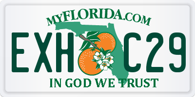 FL license plate EXHC29