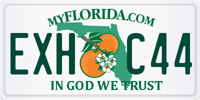 FL license plate EXHC44