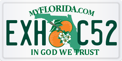 FL license plate EXHC52