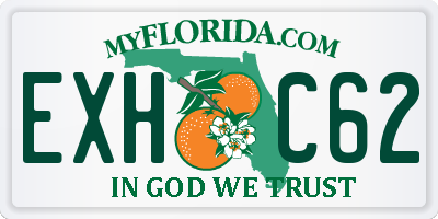 FL license plate EXHC62