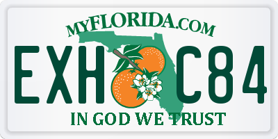 FL license plate EXHC84