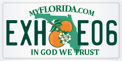FL license plate EXHE06