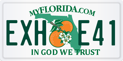 FL license plate EXHE41