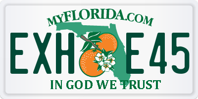 FL license plate EXHE45