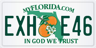 FL license plate EXHE46