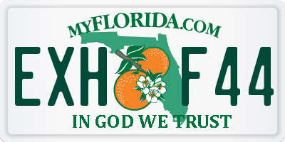 FL license plate EXHF44
