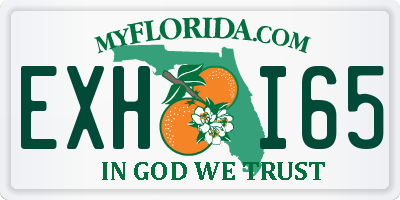 FL license plate EXHI65