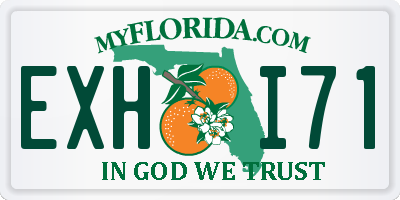 FL license plate EXHI71