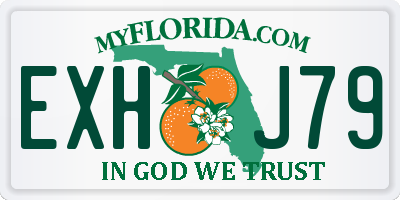 FL license plate EXHJ79