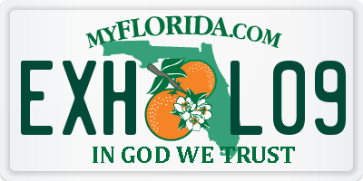 FL license plate EXHL09