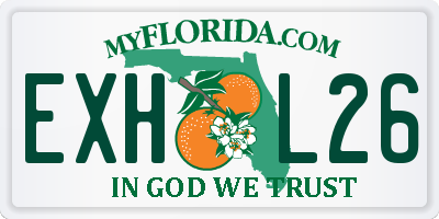 FL license plate EXHL26