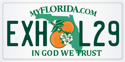 FL license plate EXHL29