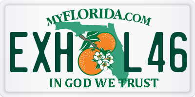 FL license plate EXHL46