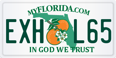 FL license plate EXHL65