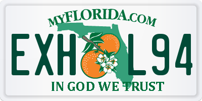 FL license plate EXHL94