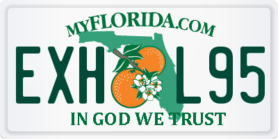FL license plate EXHL95