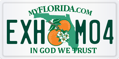 FL license plate EXHM04