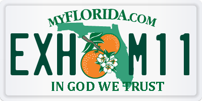 FL license plate EXHM11