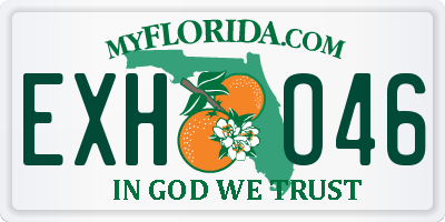 FL license plate EXHO46