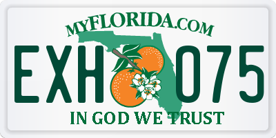 FL license plate EXHO75