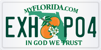 FL license plate EXHP04