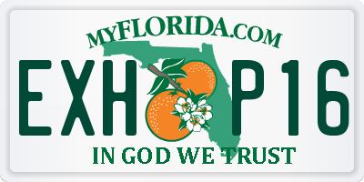 FL license plate EXHP16