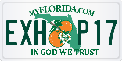 FL license plate EXHP17