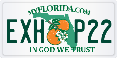 FL license plate EXHP22