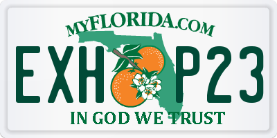 FL license plate EXHP23