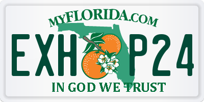 FL license plate EXHP24