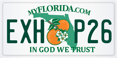 FL license plate EXHP26
