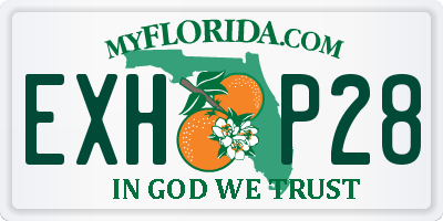 FL license plate EXHP28
