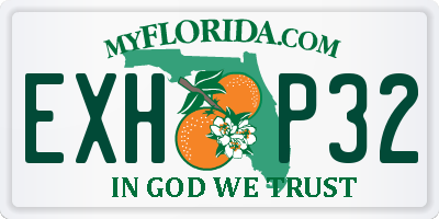 FL license plate EXHP32